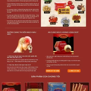 Mẫu website An cung ngưu hoàng hoàn