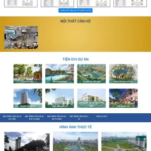 Mẫu website Chung cư An Land