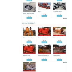 Mẫu website Cơ khí Sơn Giang