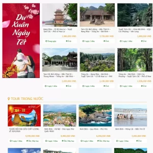 Mẫu website Du lịch 1