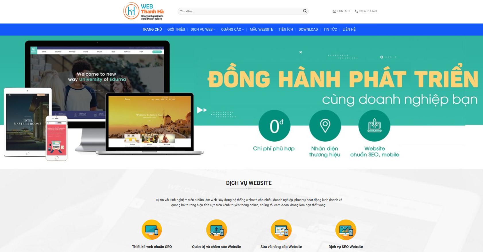 web-thanh-ha-thay-doi-giao-dien-website-chuyen-nghiep-giup-trai-nghiem-nguoi-dung-tot